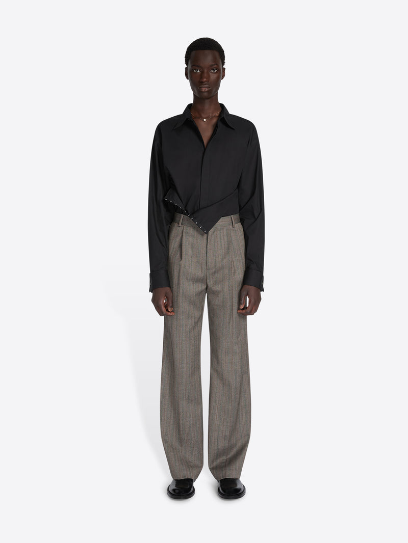 Dries Van Noten - Men - Straight Wool Pants - Grey Melange - 46 Dries Van Noten - Men - Straight Wool Pants - Grey Melange - 46