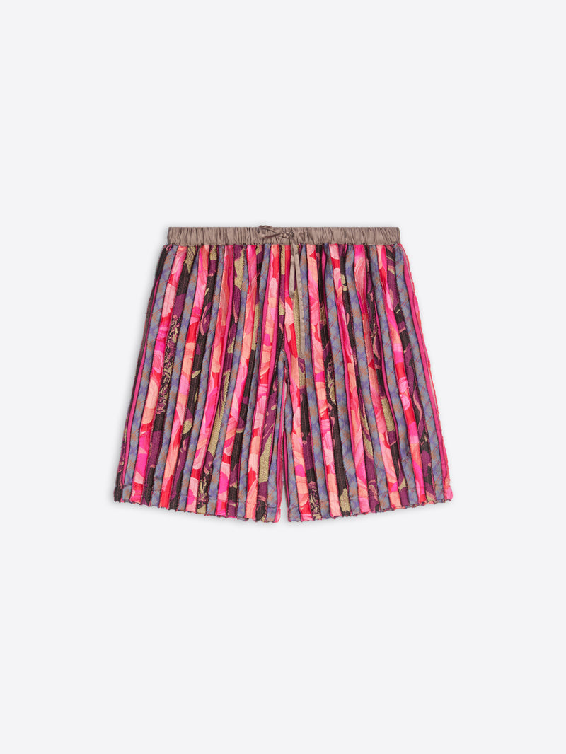 Skirt with colorful striped pattern on a white background - Dries Van Noten