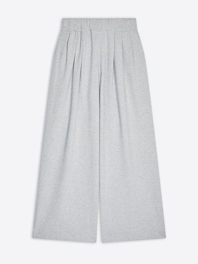 Gray wide-leg pants on a white background - Dries Van Noten