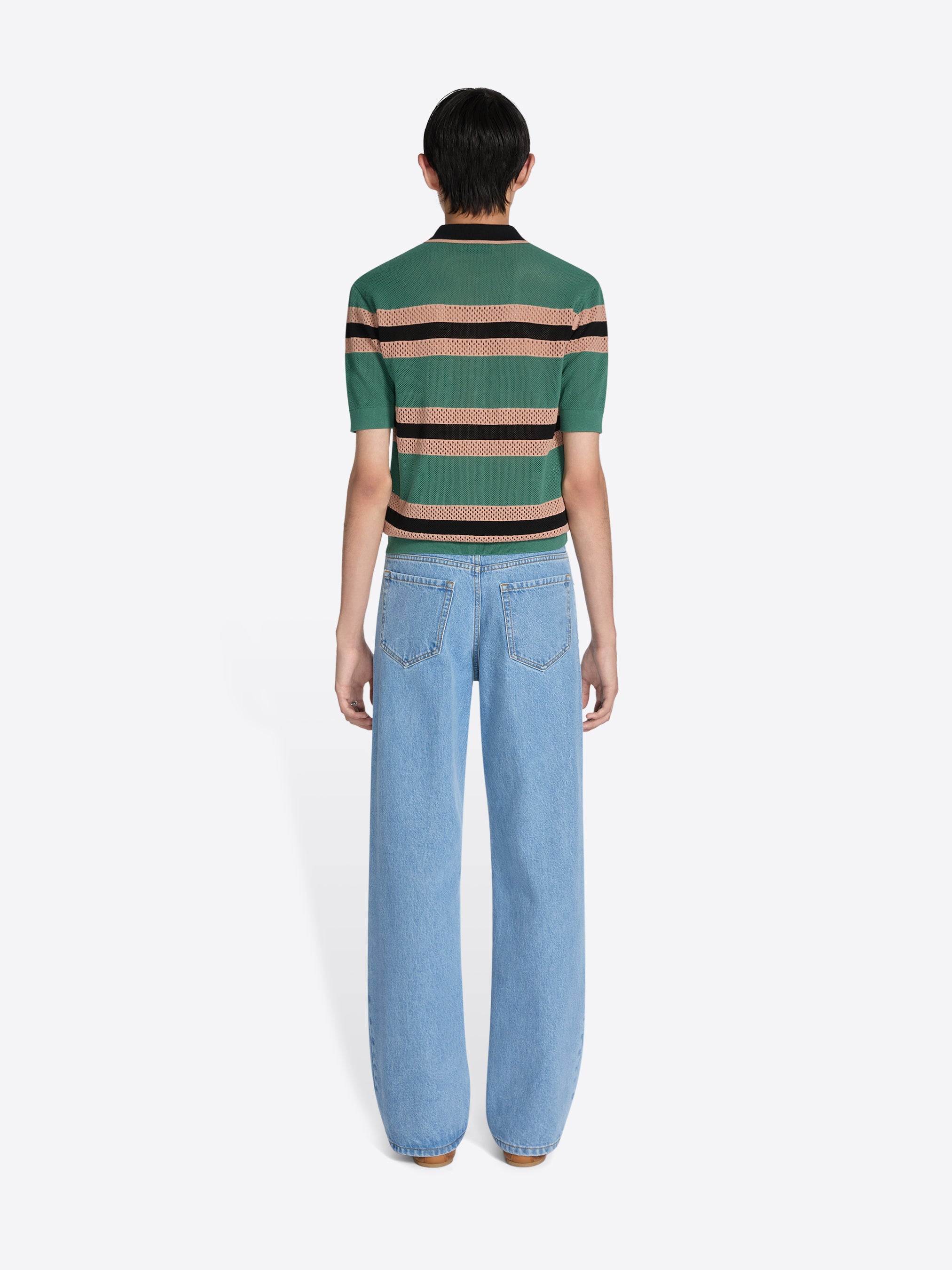 DRIES VAN NOTEN “STRIPE SWEATER POLO” Dries Van Noten Tuno Stripe Merino Wool Polo Sweater | Nordstrom