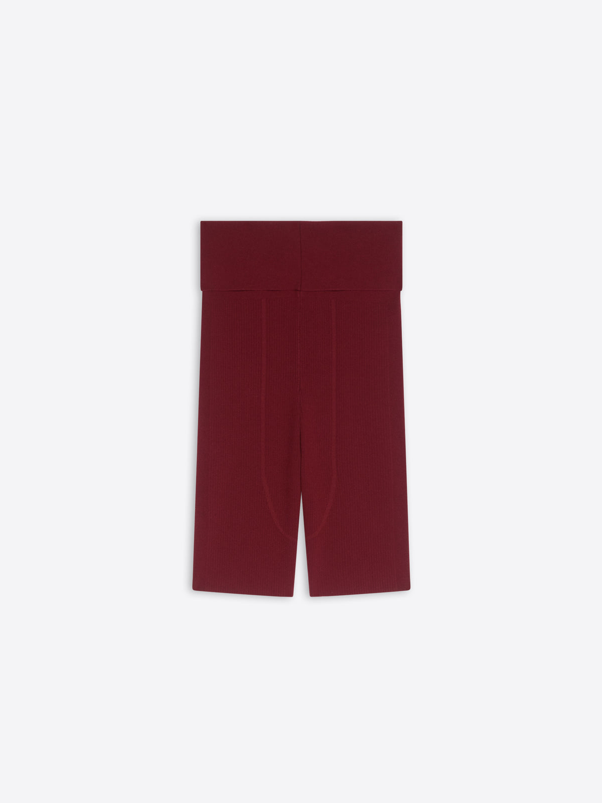 Maroon shorts on a white background