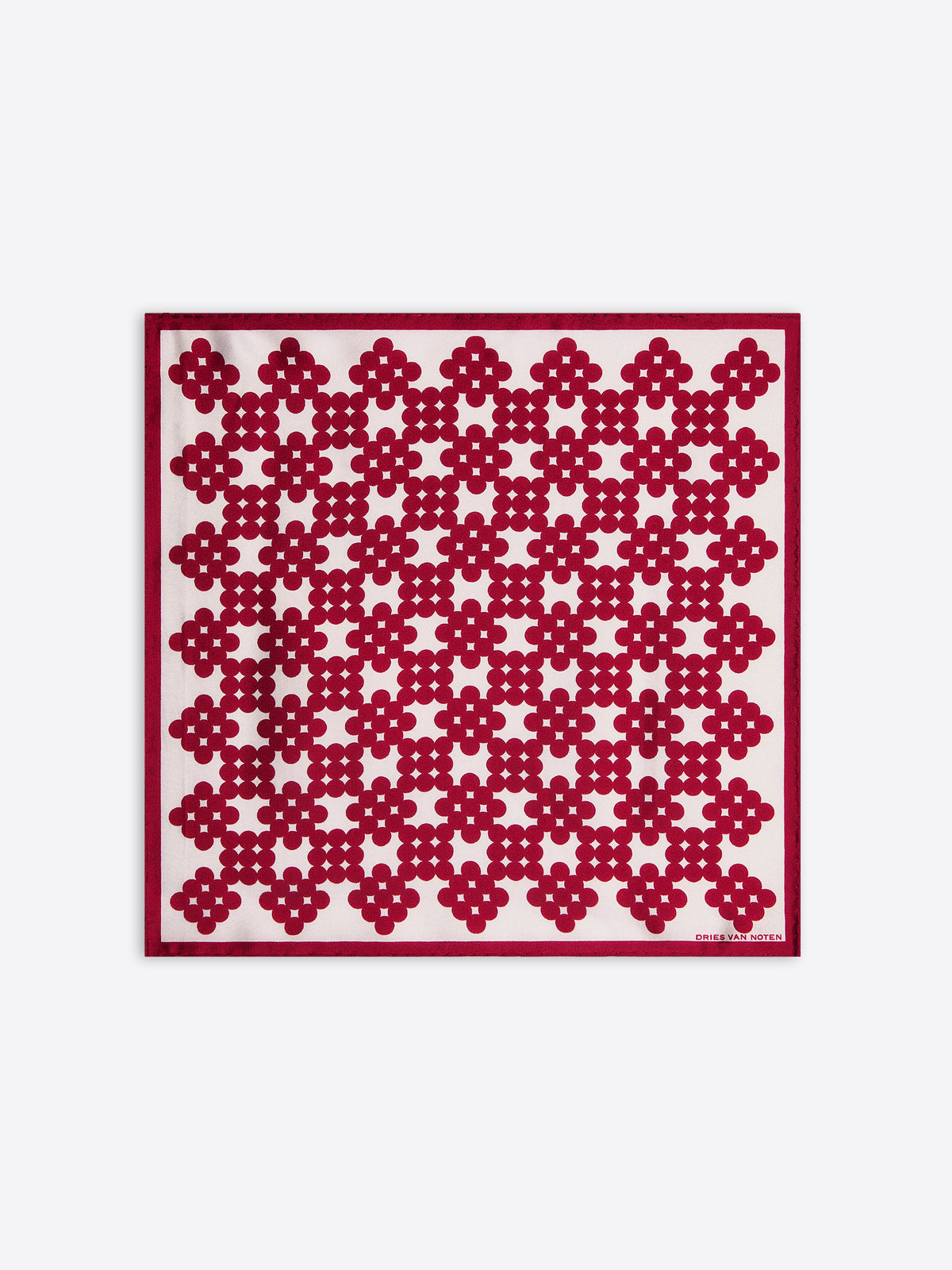 Patterned scarf on a white background