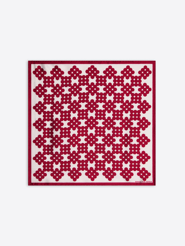 Patterned scarf on a white background