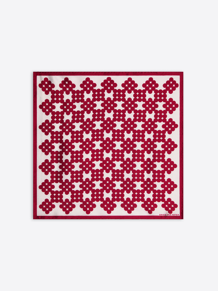 Patterned scarf on a white background