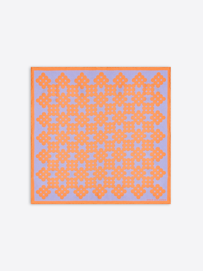 Patterned scarf on a white background
