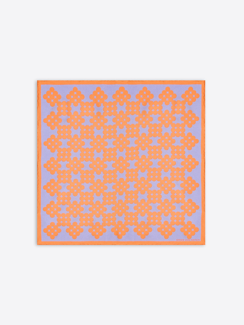 Patterned scarf on a white background