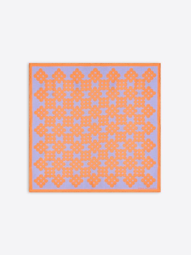 Patterned scarf on a white background