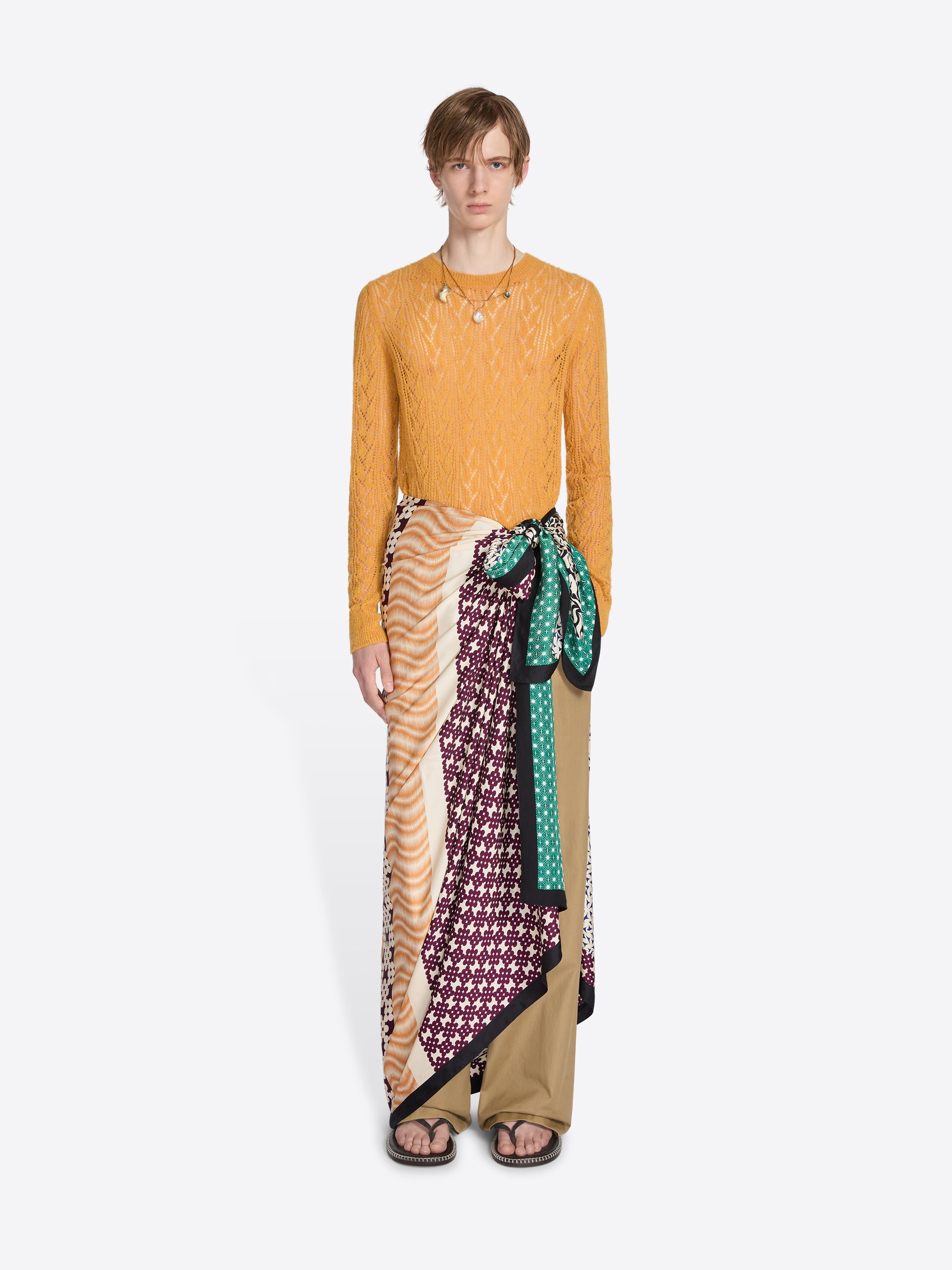 メンズ向け スカーフ＆フーラード| Dries Van Noten