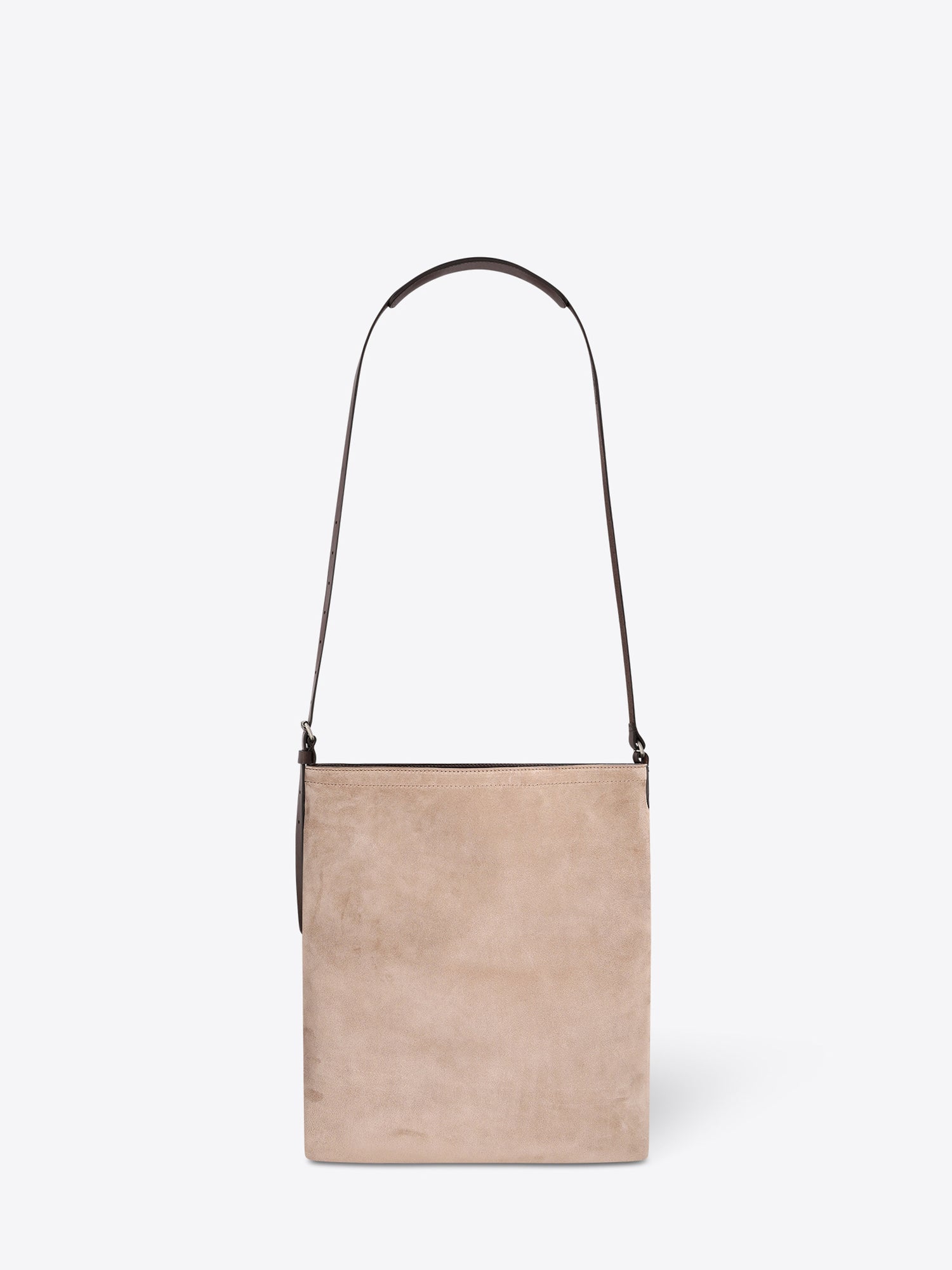 Beige handbag with a black strap on a white background - Dries Van Noten