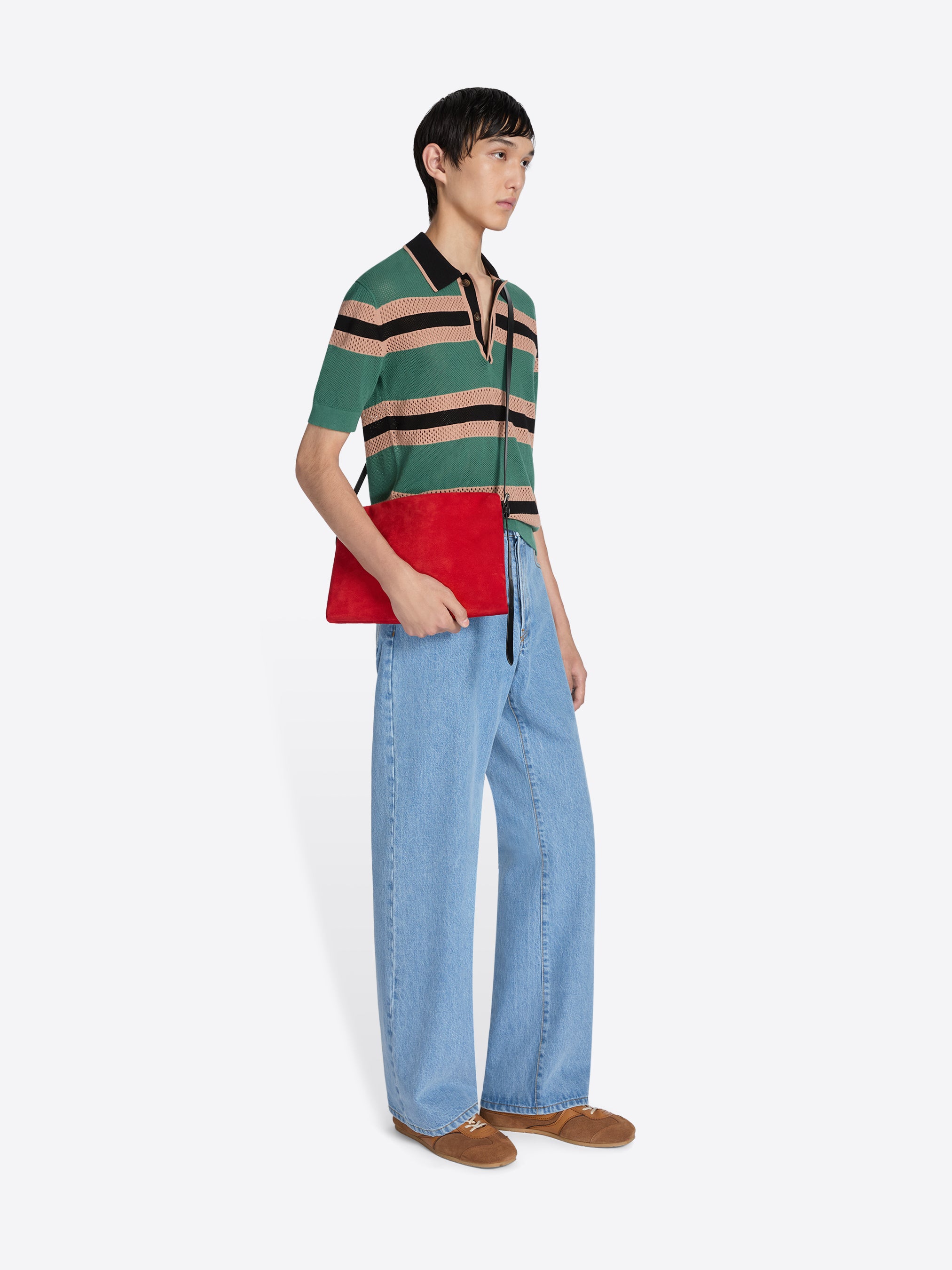 DRIES VAN NOTEN “STRIPE SWEATER POLO” Dries Van Noten Tuno Stripe Merino Wool Polo Sweater | Nordstrom