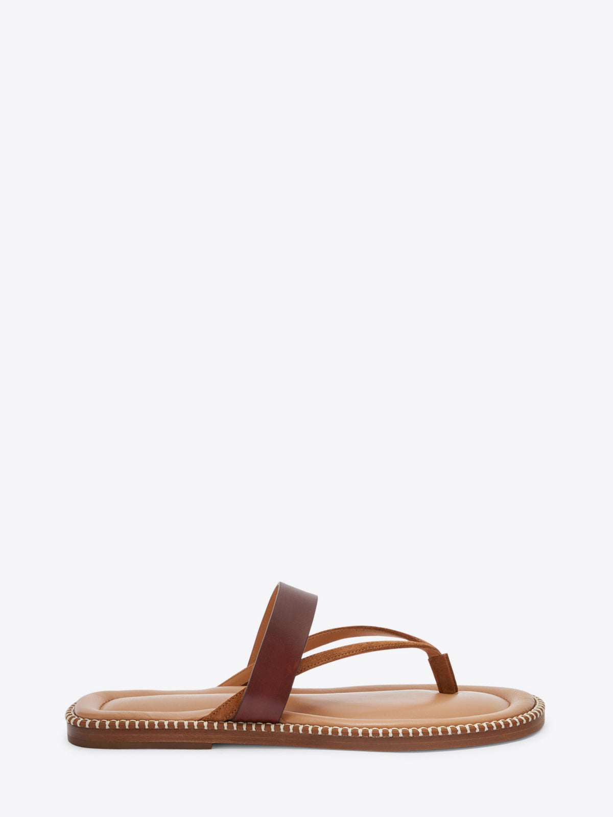 Brown sandal on a white background