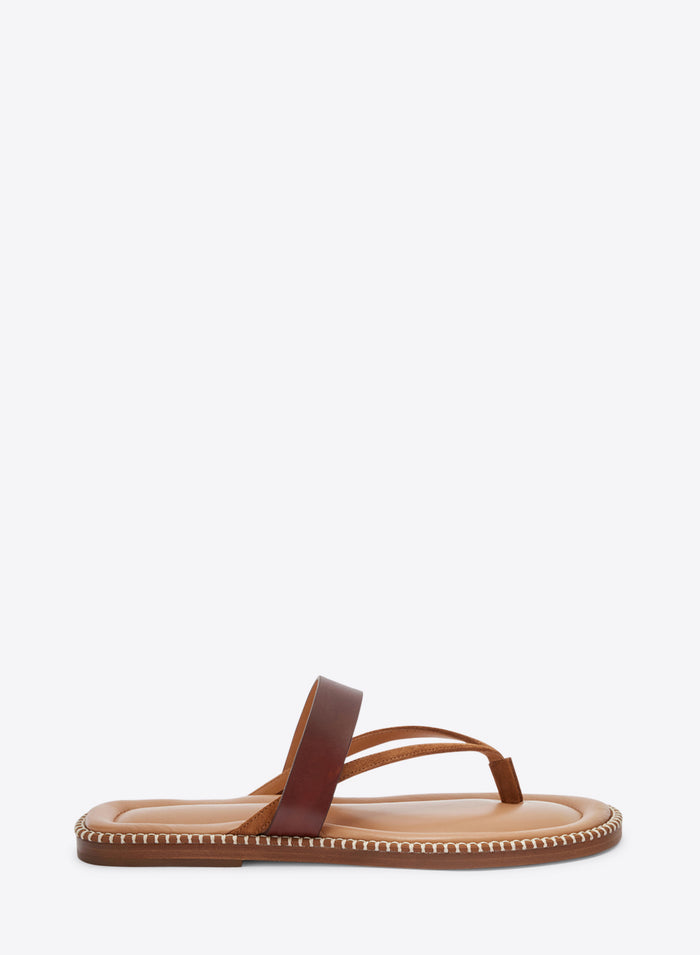 Brown sandal on a white background