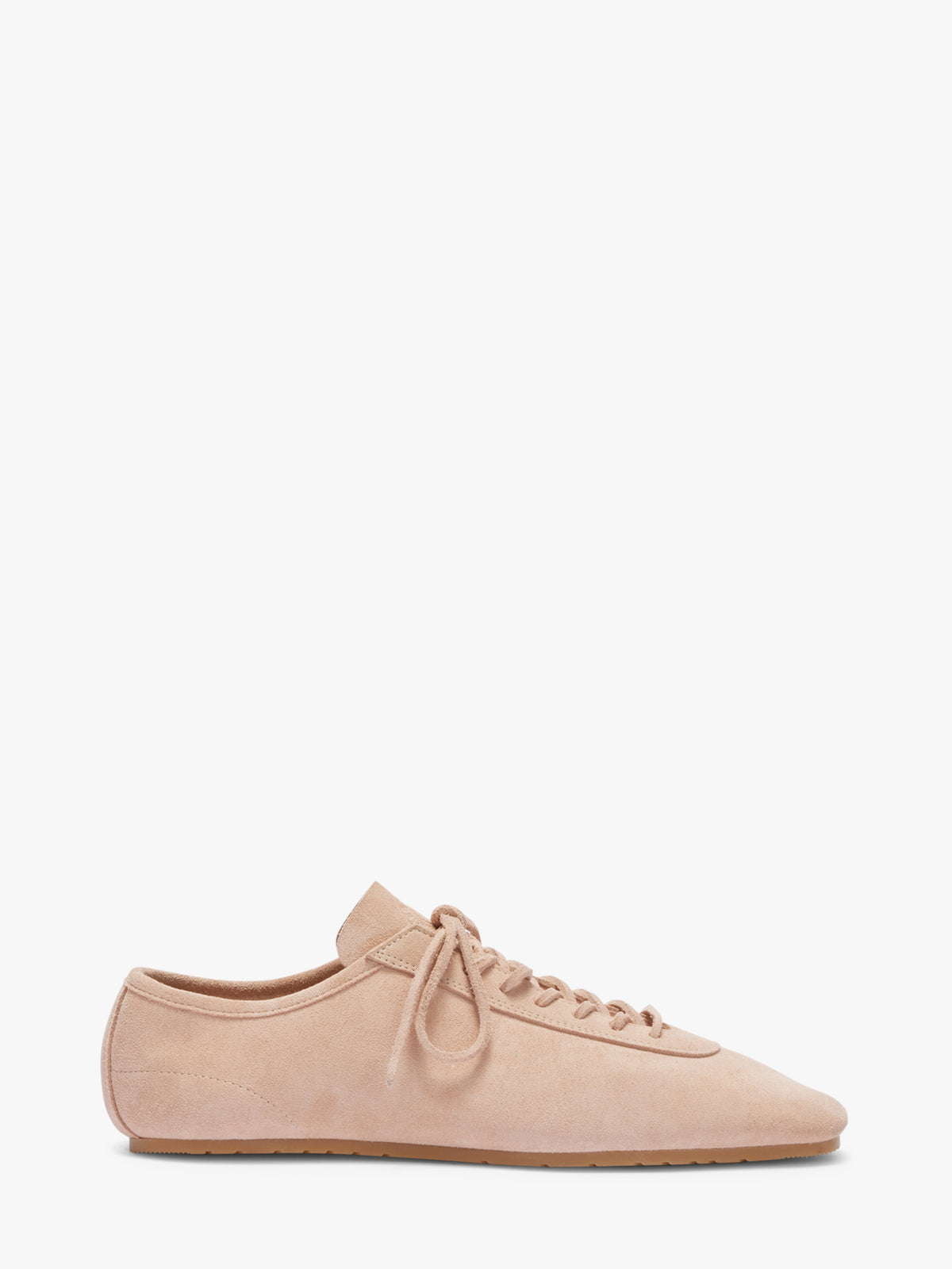 Beige sneaker on a white background