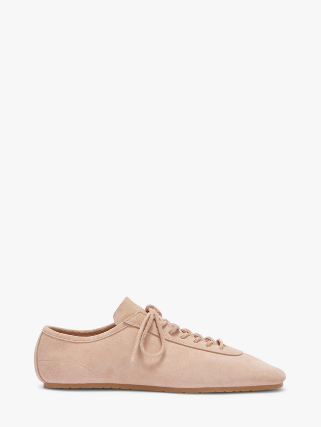 Beige sneaker on a white background