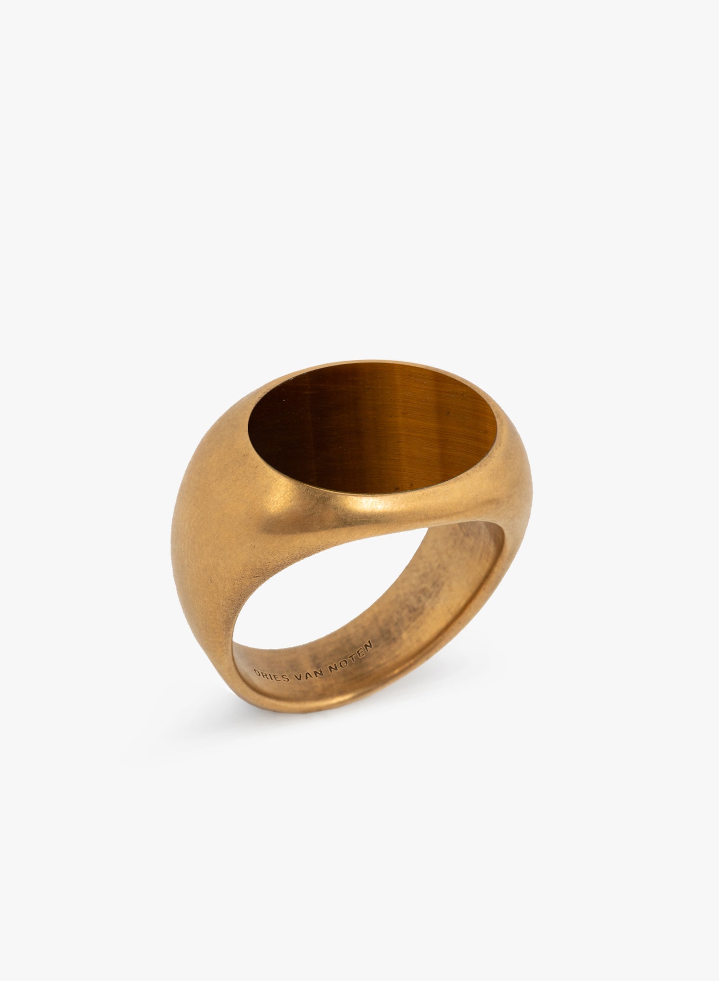Gold ring on a white background - Dries Van Noten