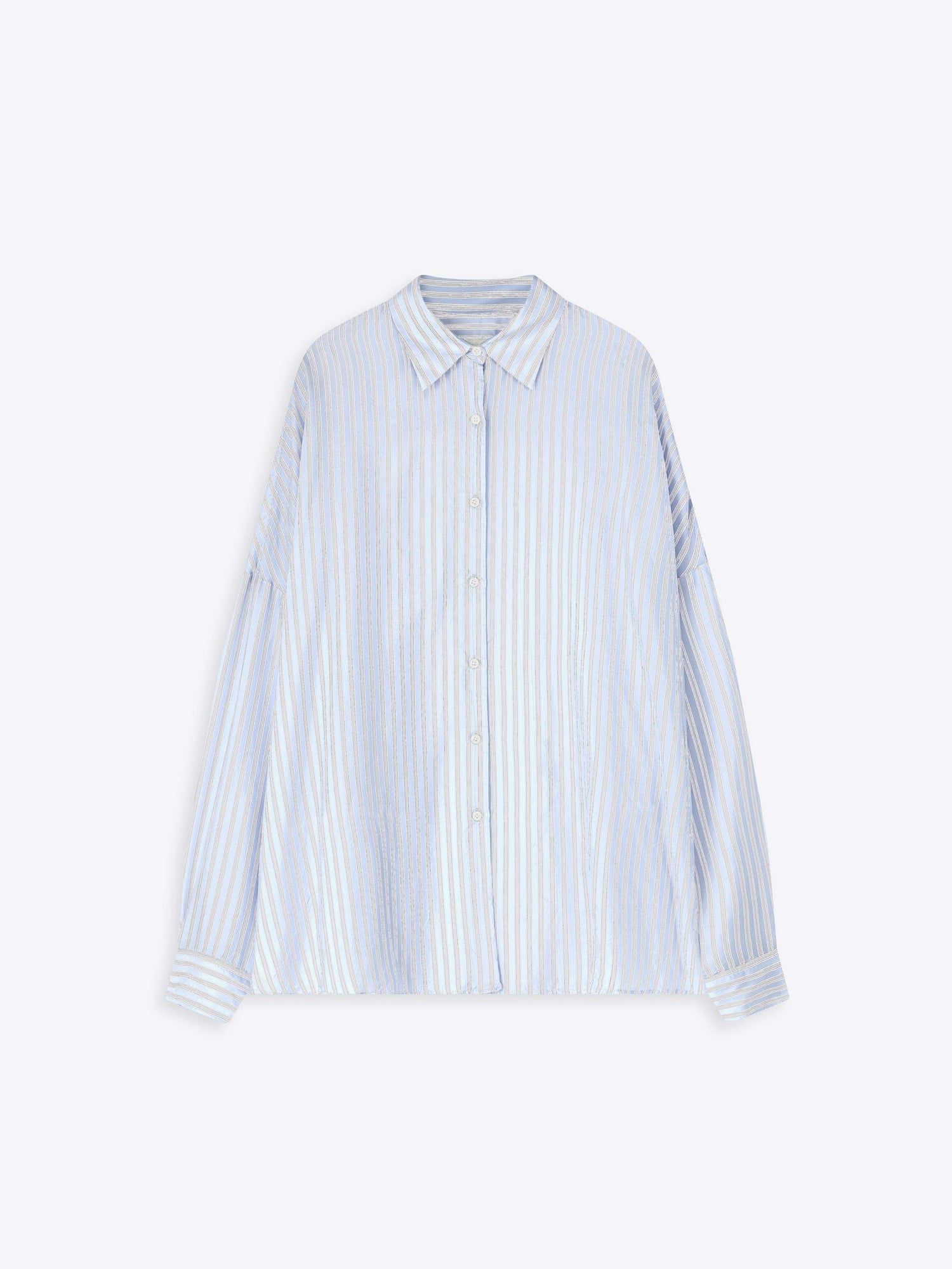 Light blue striped shirt on a white background - Dries Van Noten