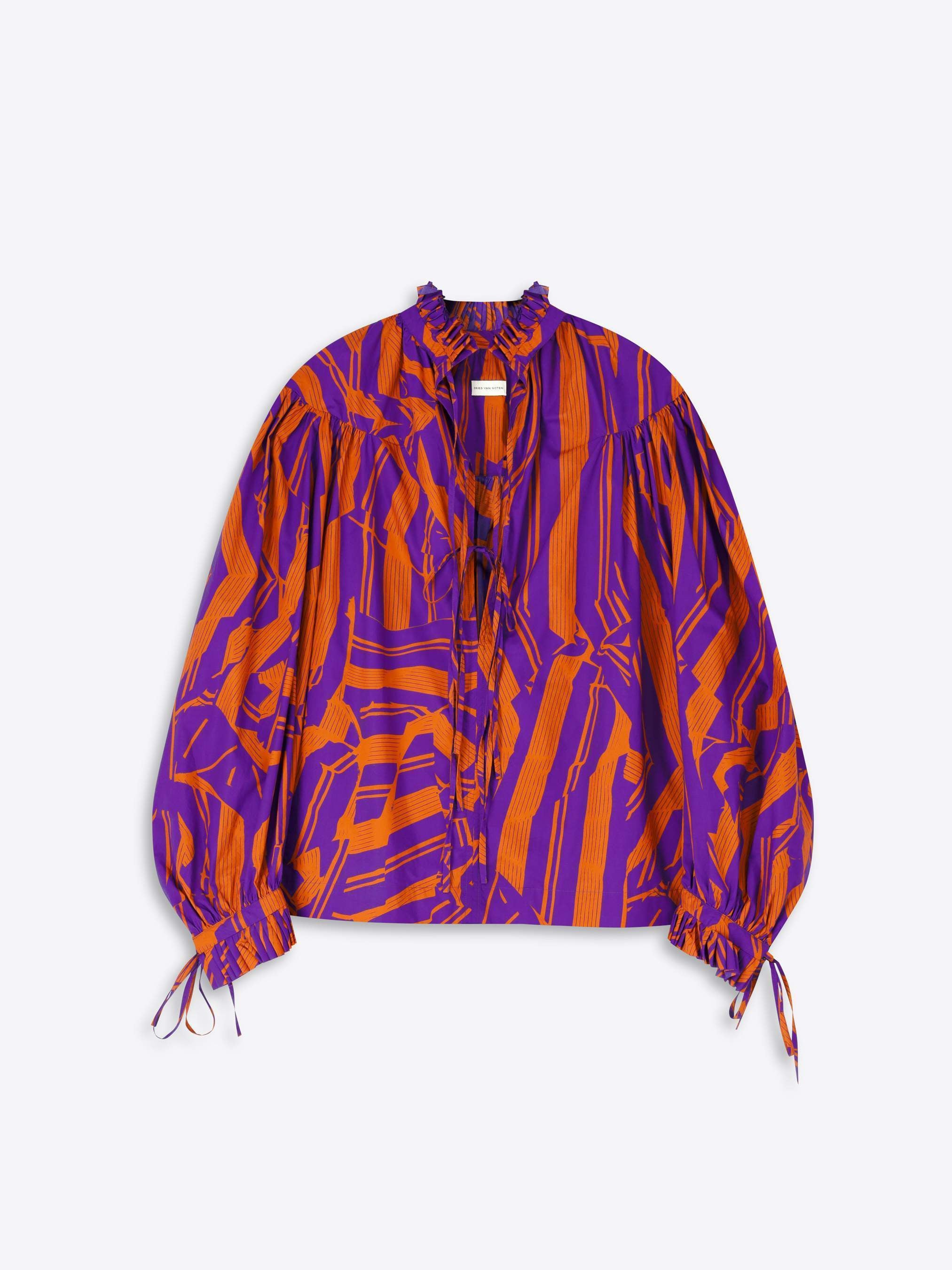 Ruffled cotton shirt - Spring-Summer Women | Dries Van Noten