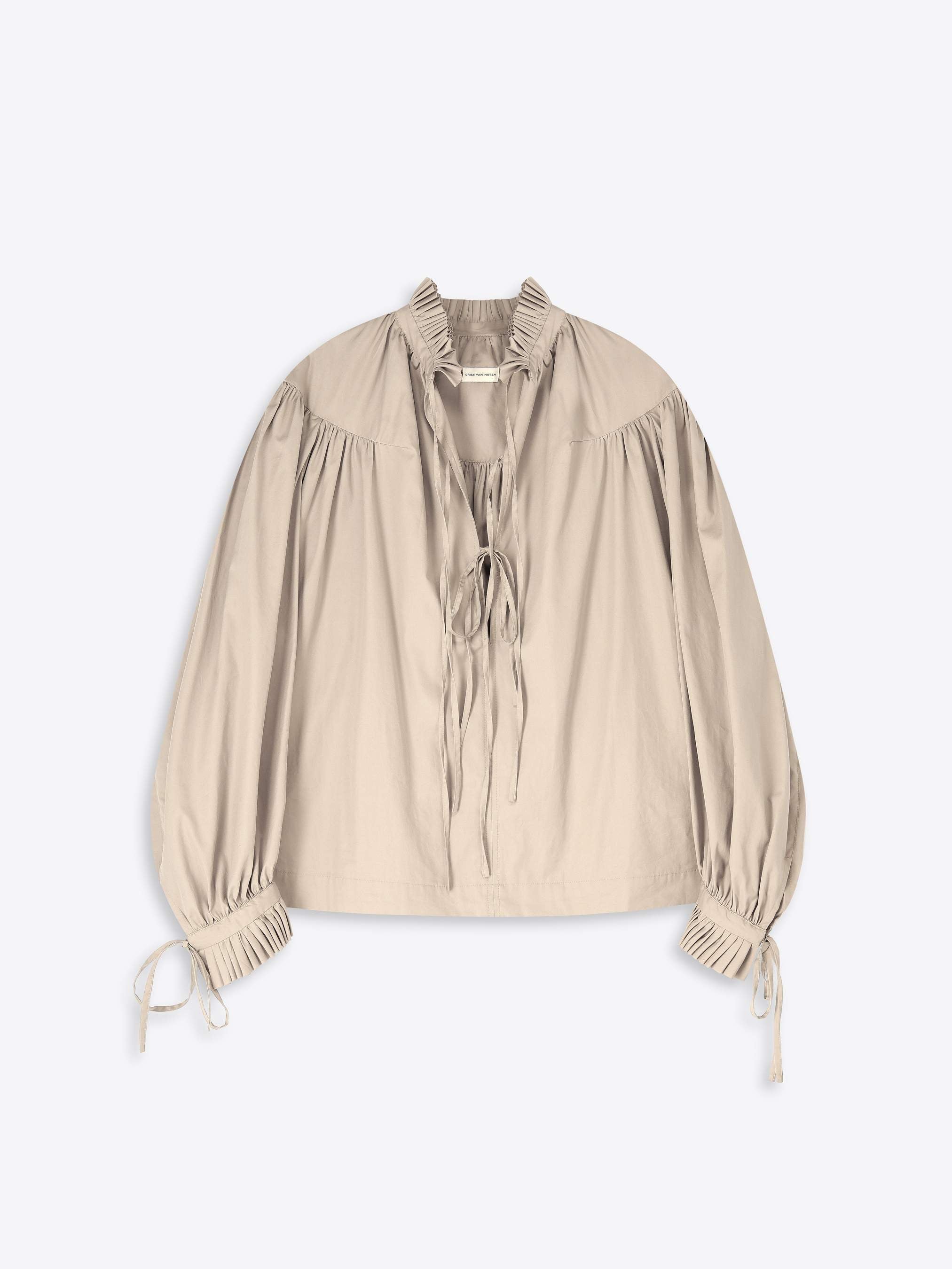 Ruffled cotton shirt - Spring-Summer Women | Dries Van Noten