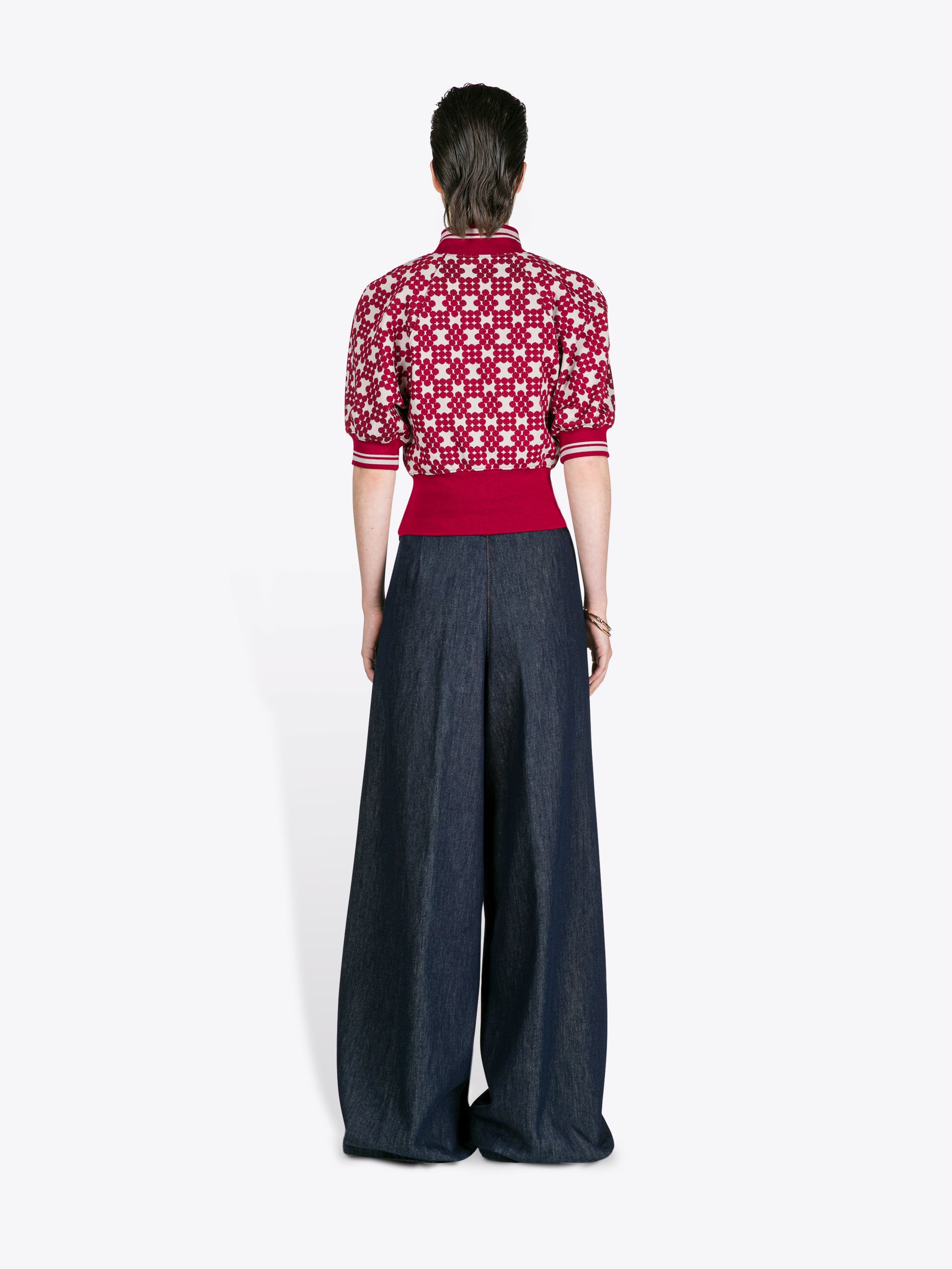 DRIES VAN NOTEN プリーツカットソー 関税・送料込】Dries Van Noten 24AW プリーツ デニムパンツ (Dries