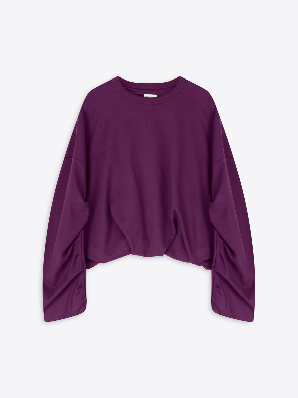 Purple sweatshirt on a white background