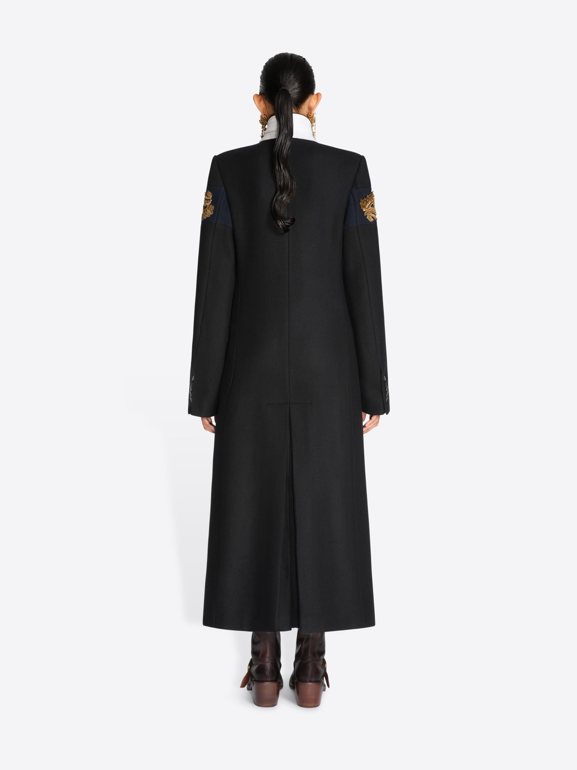 シ*チ様 DRIES VAN NOTEN ウールコート 刺繍入りウールコート - 秋冬ウィメンズ｜ドリス・ヴァン・ノッテン