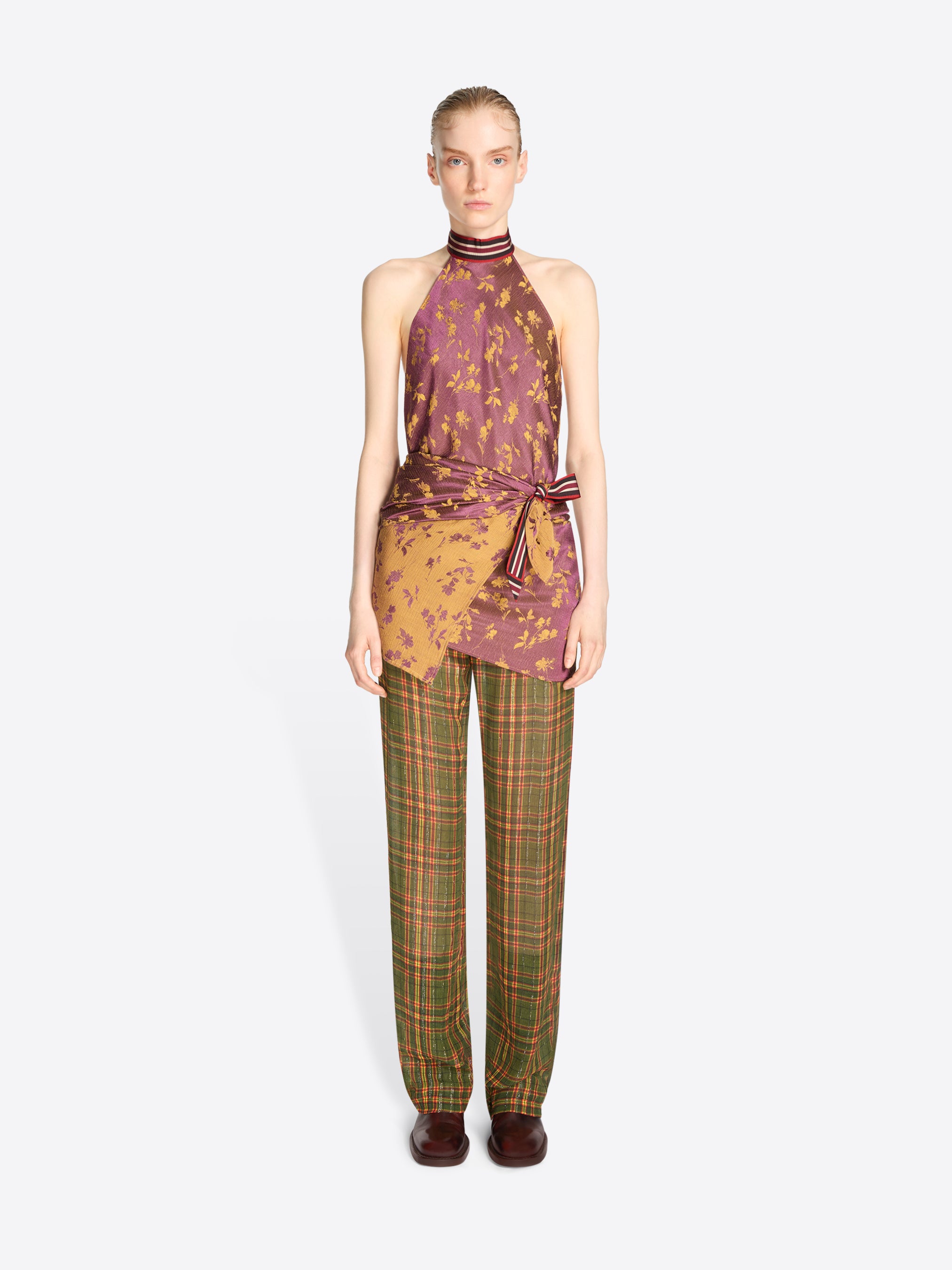 トップス Tapeyarn Jacquard Camisole 24,200 yen Jacquard wrap top - Autumn-Winter Women | Dries Van Noten