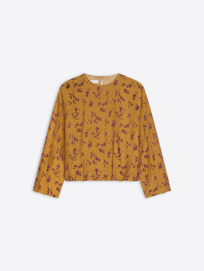 Jacquard cocoon top