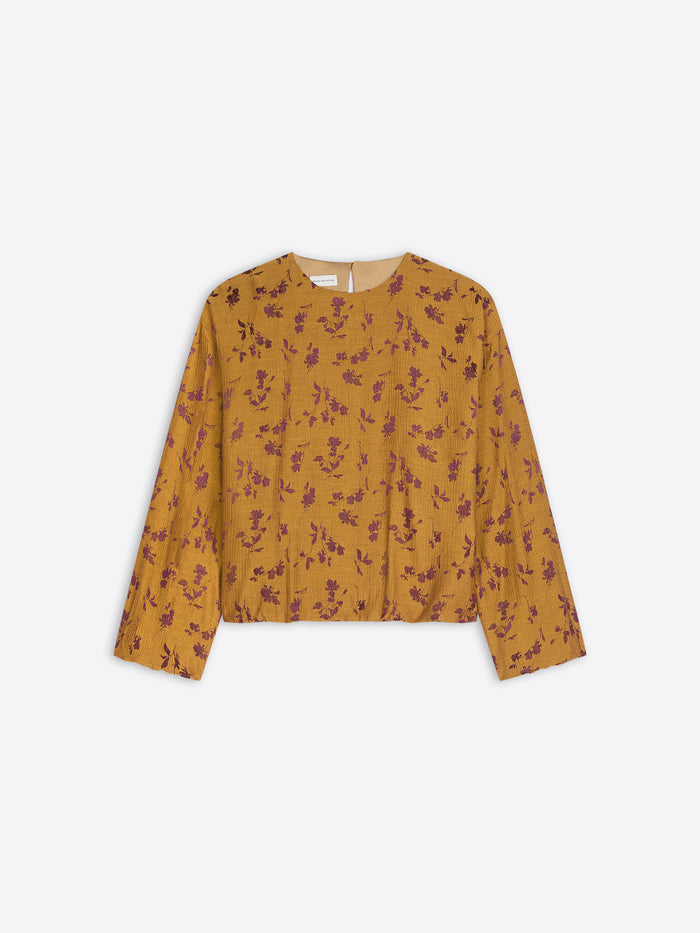 Jacquard cocoon top
