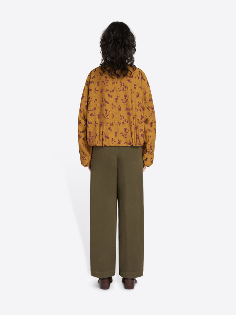 Jacquard cocoon top