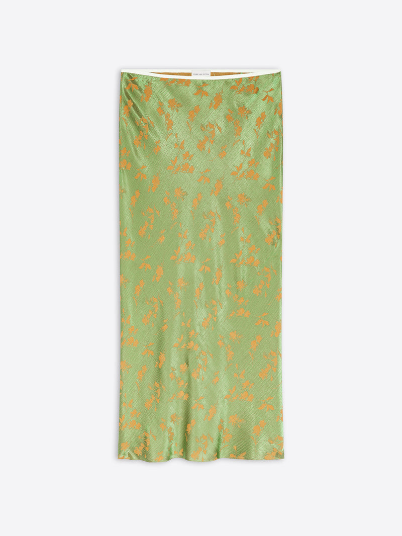 Jacquard midi skirt