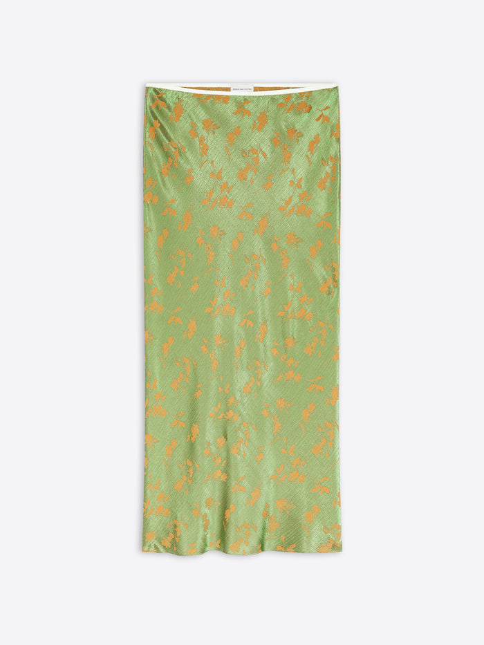 Jacquard midi skirt
