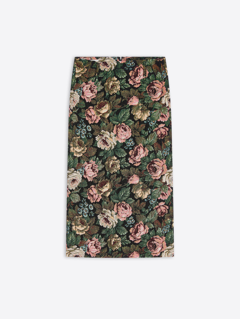 Long floral skirt