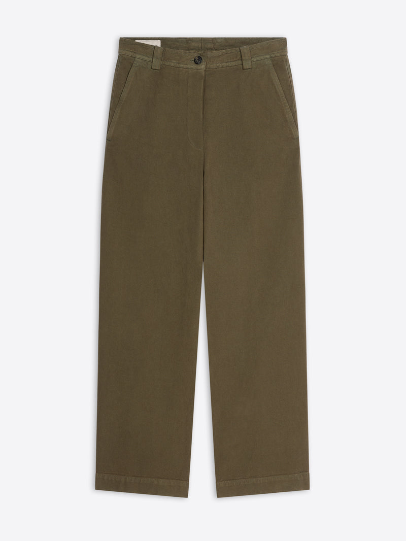 Overdyed cotton pants