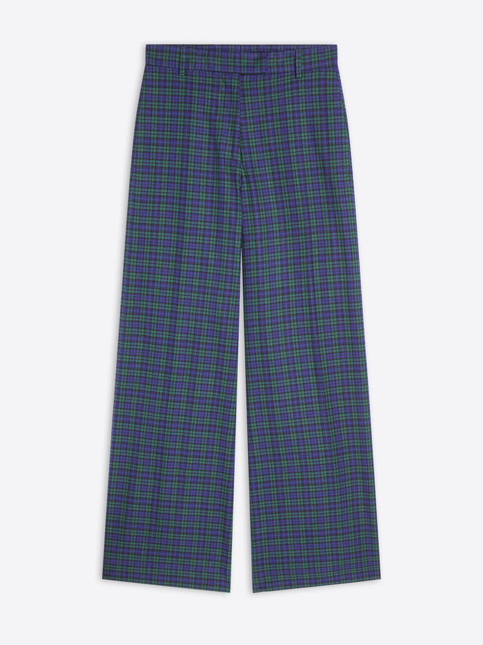 Wide leg cotton pants