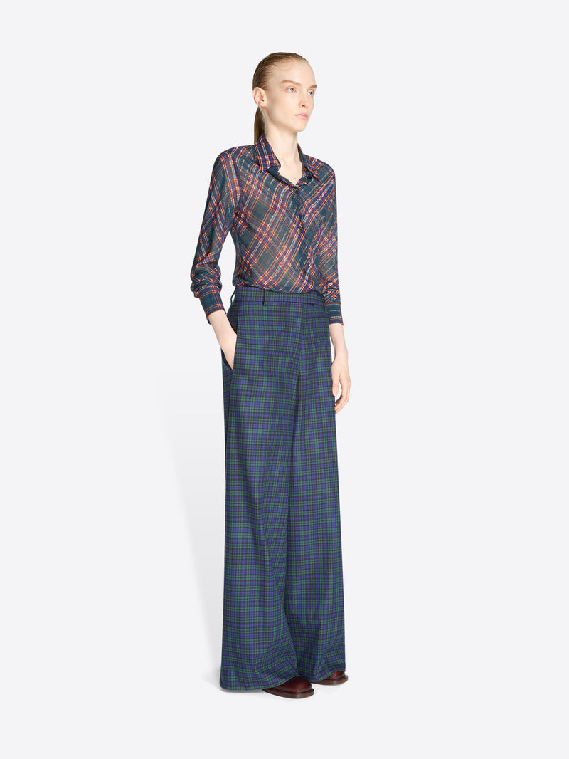 Wide leg cotton pants