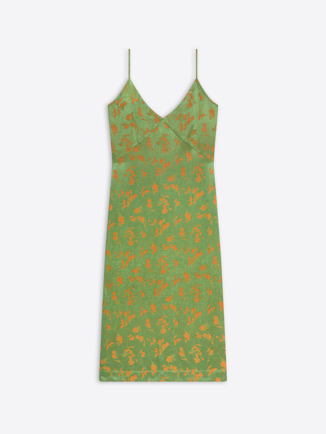 Jacquard slip dress