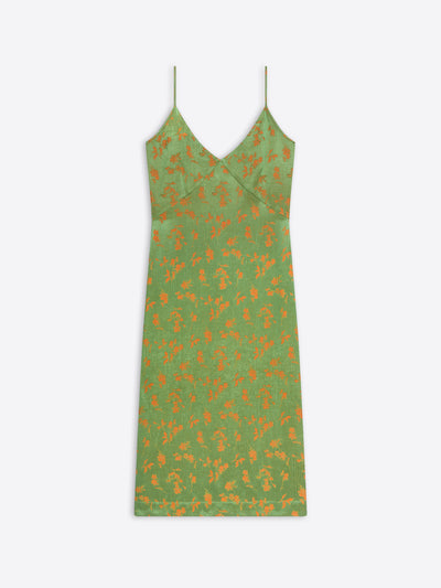 Jacquard slip dress