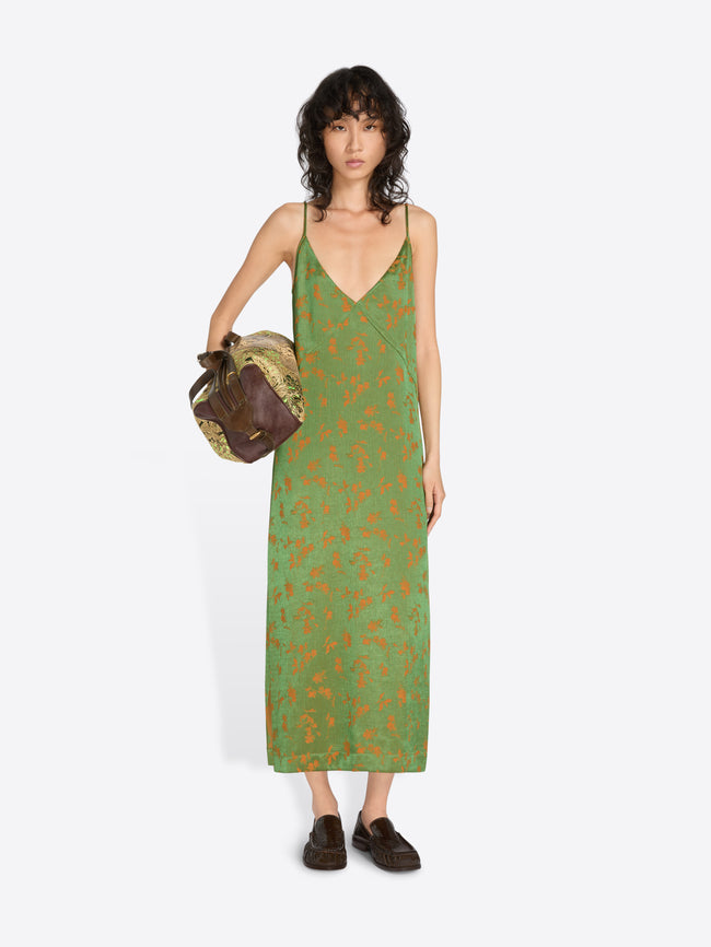 Jacquard slip dress