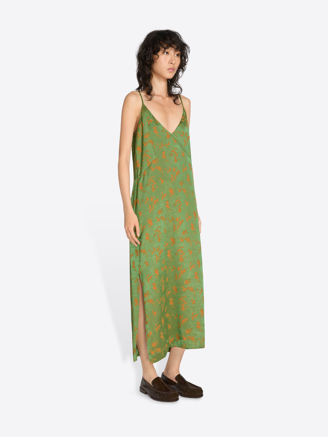 Jacquard slip dress