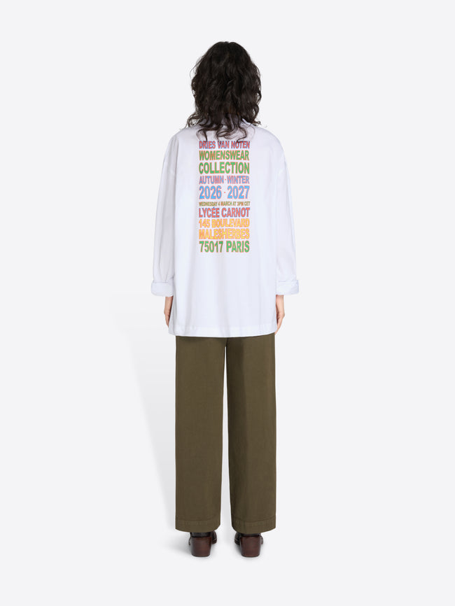 Long sleeve cotton tee