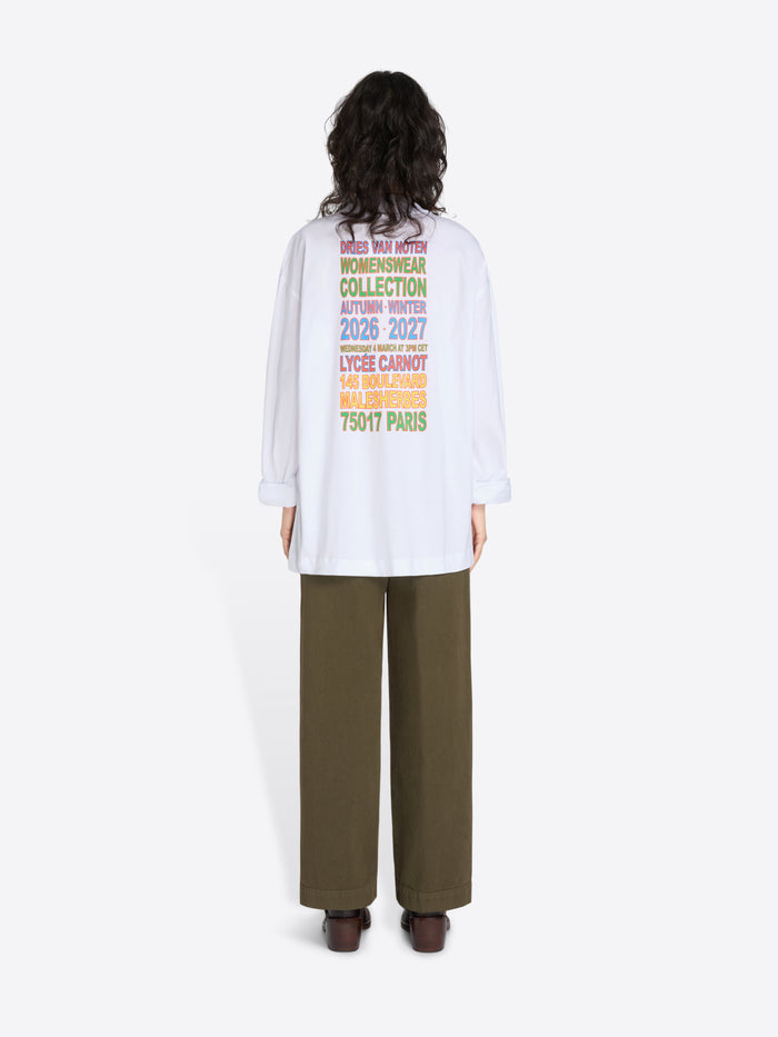 Long sleeve cotton tee