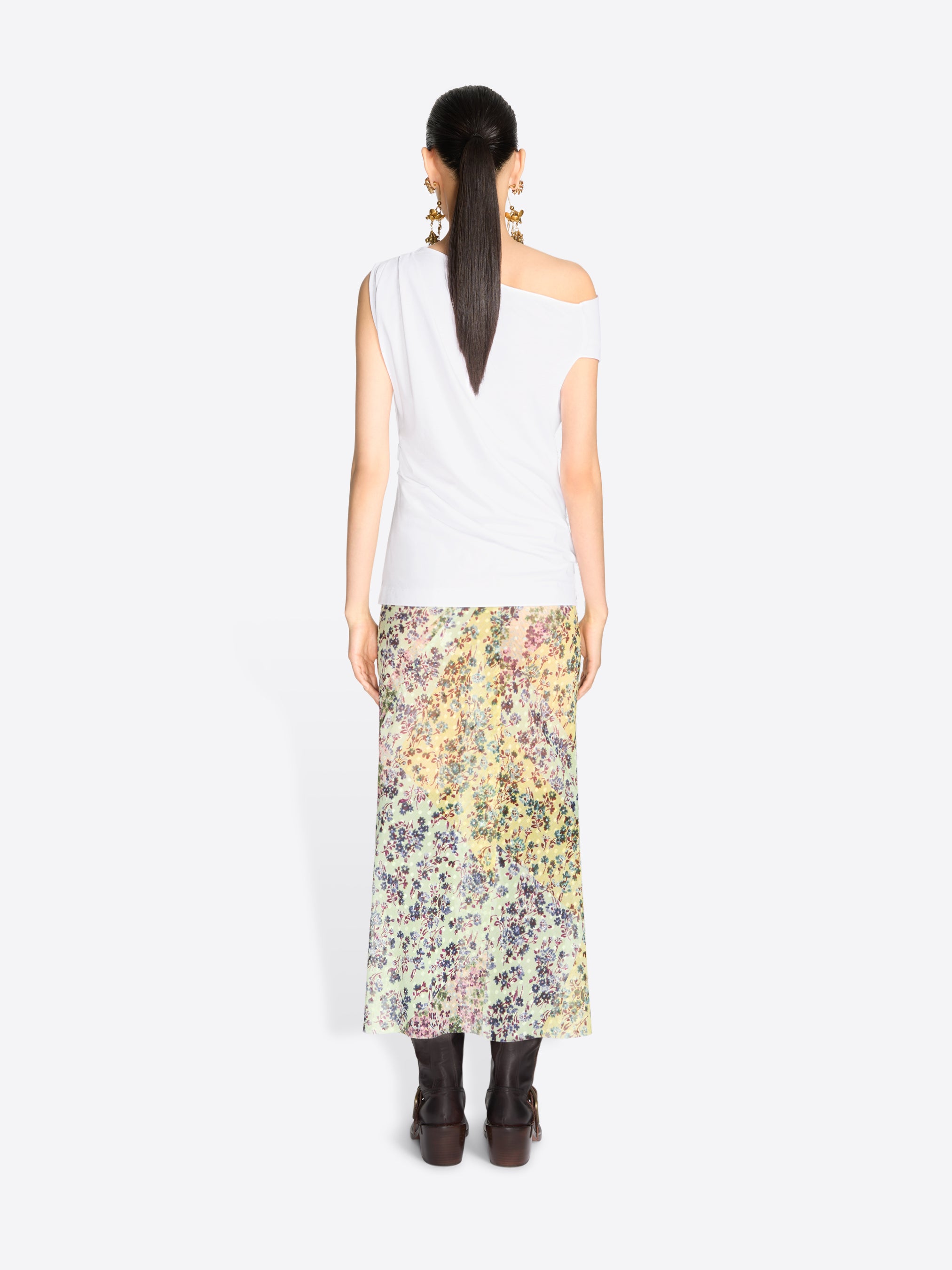 Off-shoulder jersey top - Autumn-Winter Women | Dries Van Noten