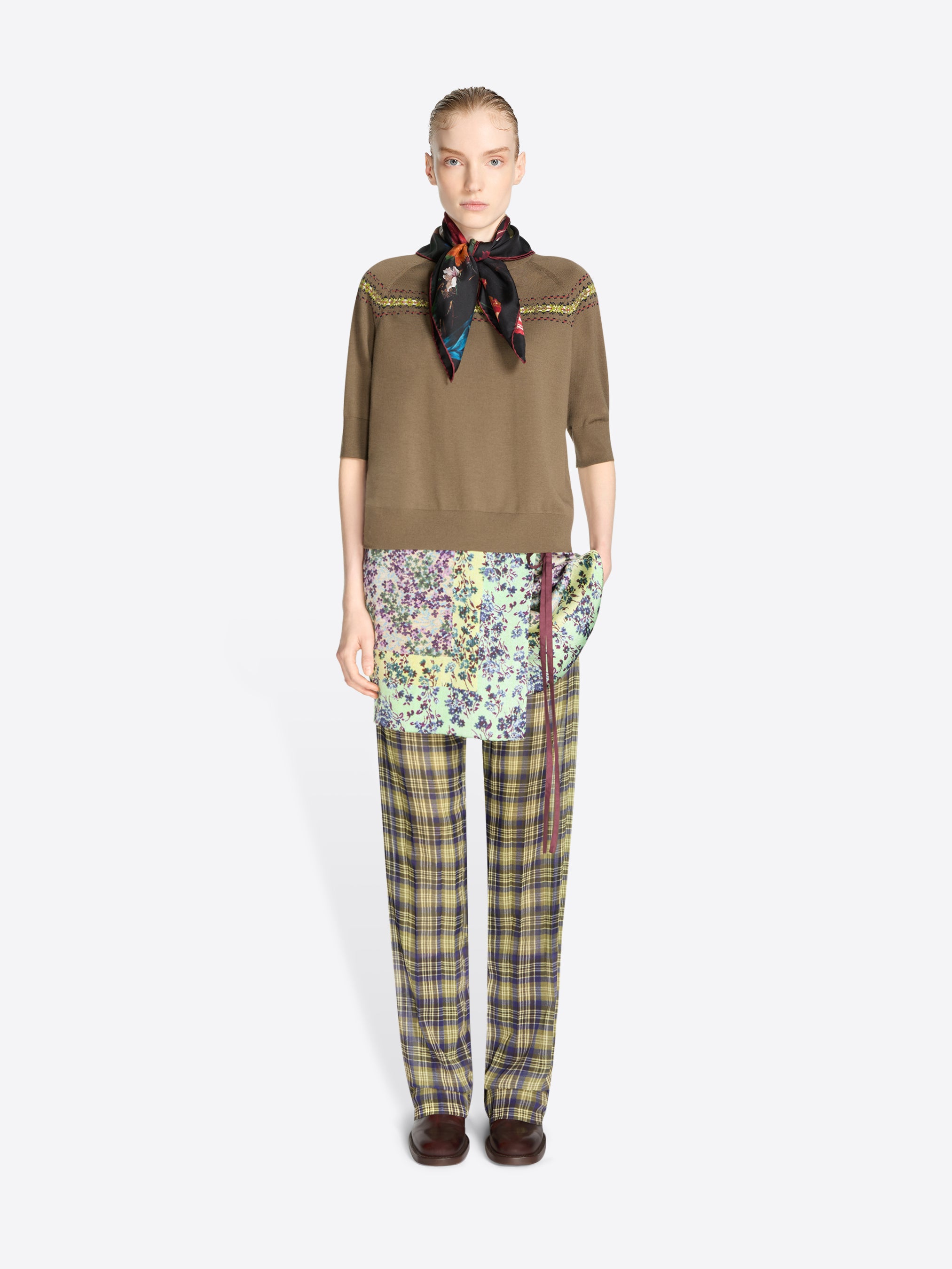 Silk square scarf - Autumn-Winter Women | Dries Van Noten