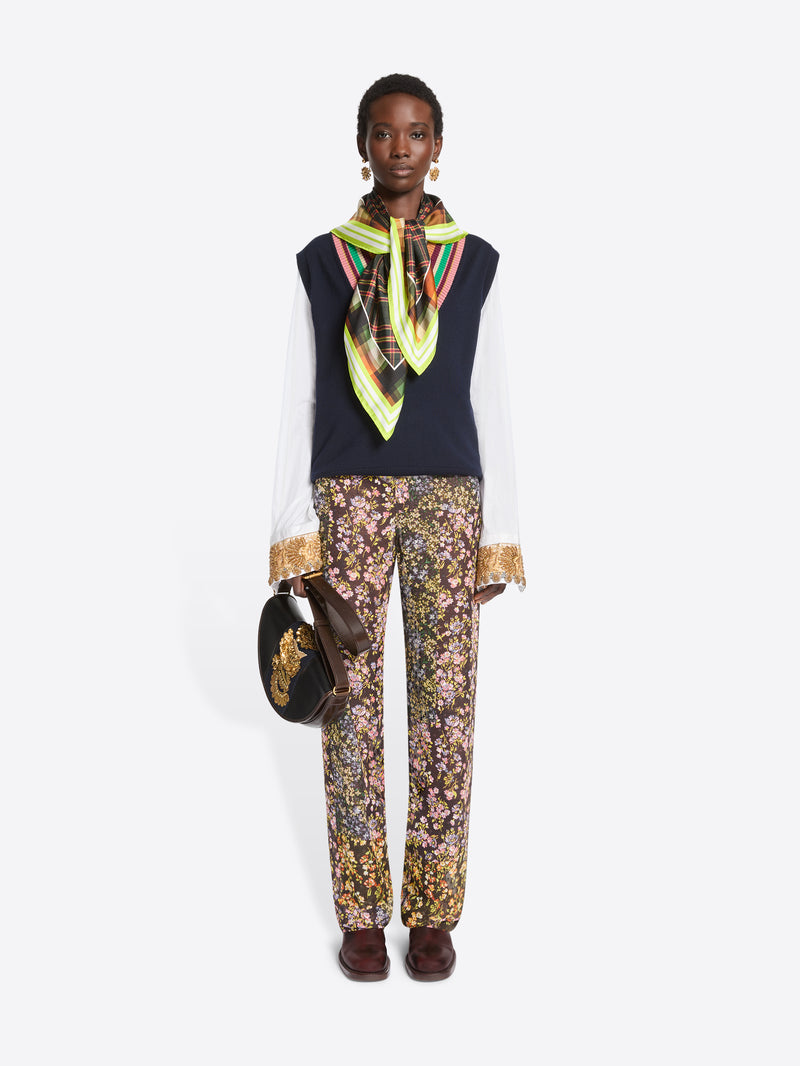 Silk square scarf