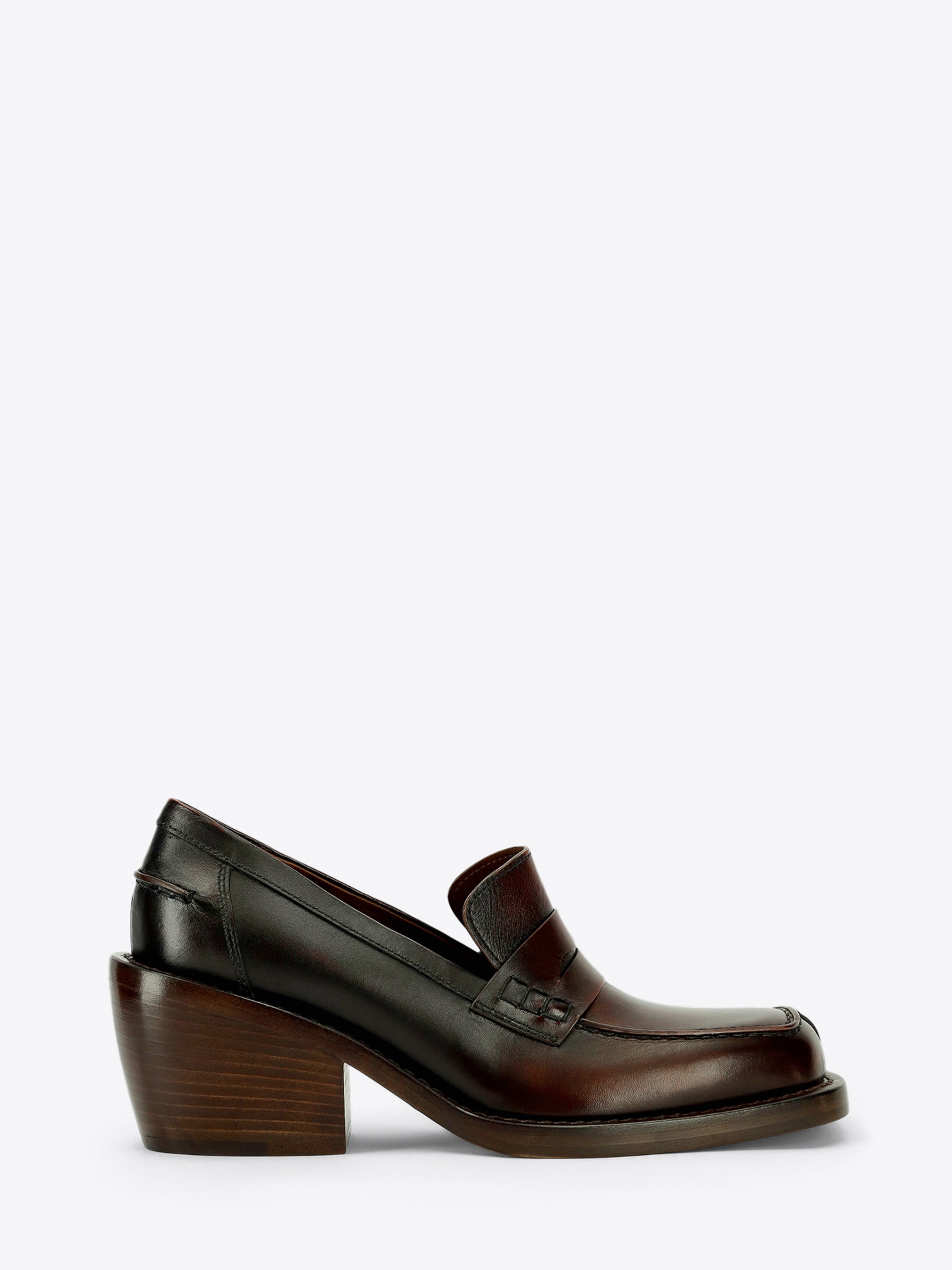 Heeled leather loafers - Autumn-Winter Women | Dries Van Noten