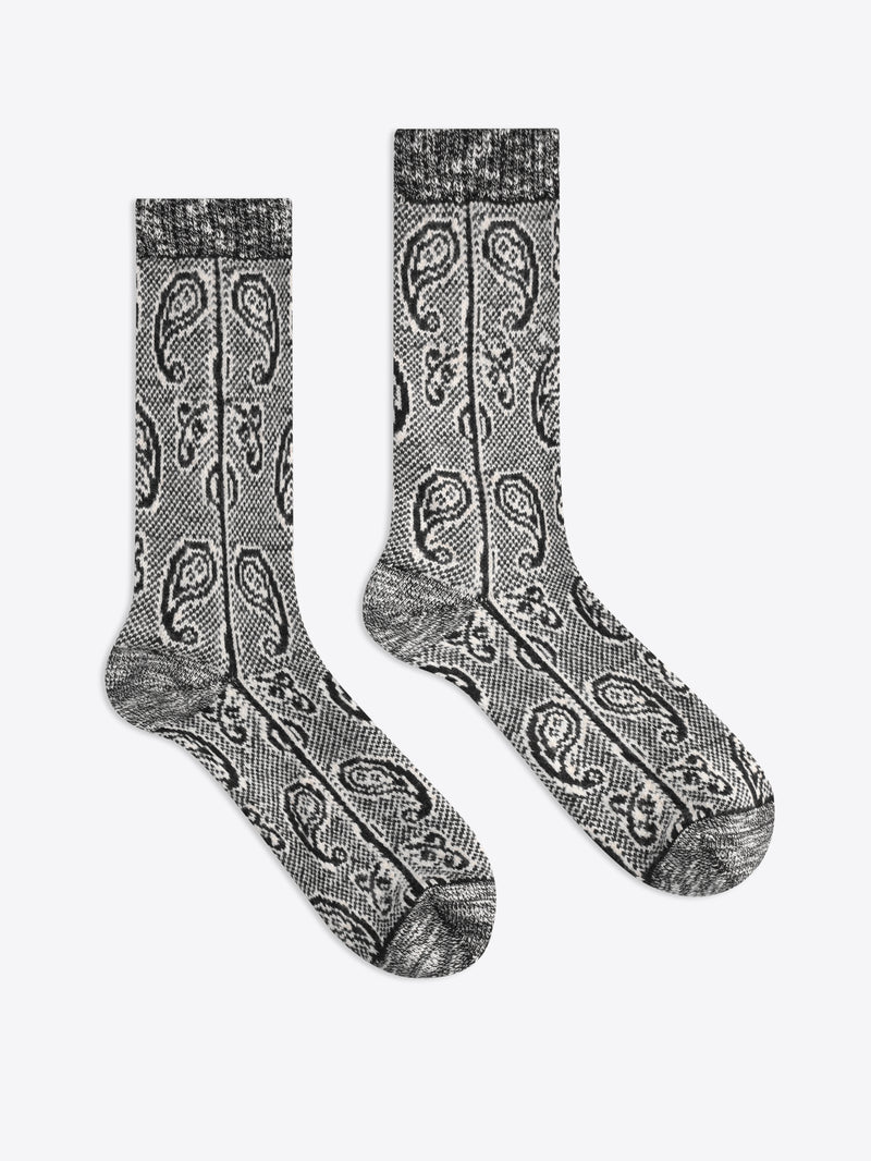 Jacquard wool socks