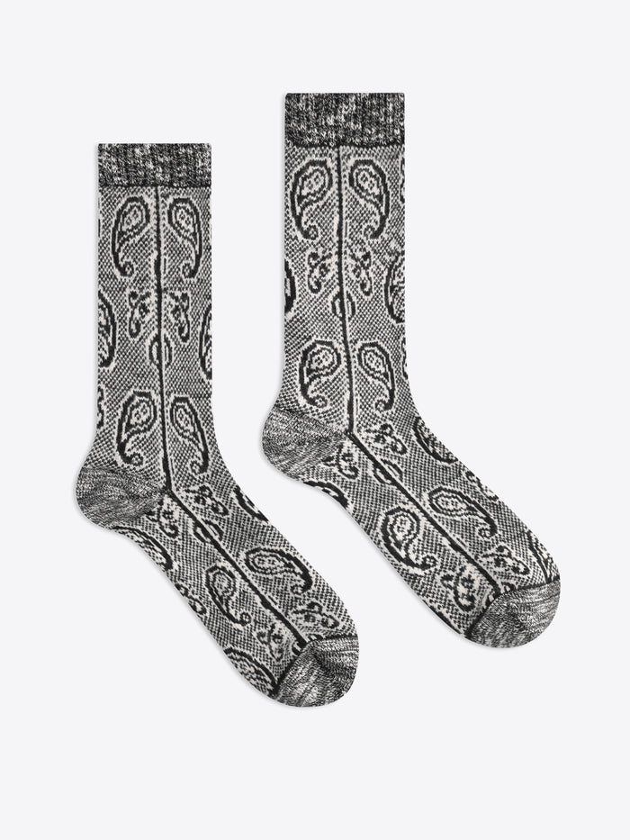 Jacquard wool socks