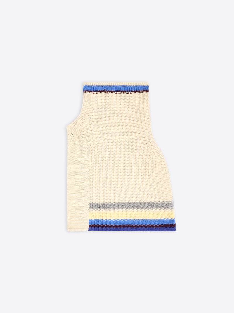 Wool shawl collar