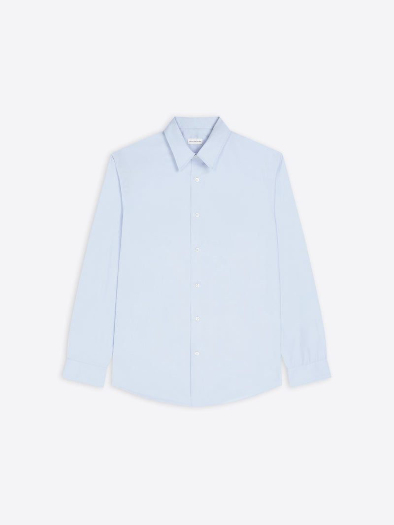 Light blue shirt on a white background