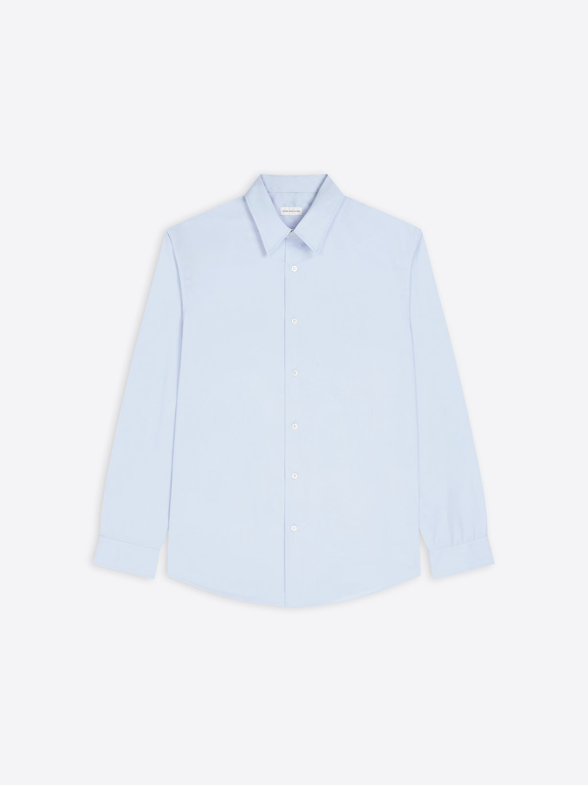 Light blue shirt on a white background